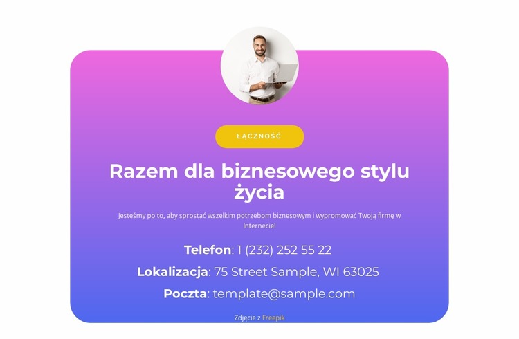 Razem w biznesie Szablon Joomla