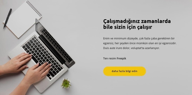 Aktif olarak çalışın Açılış sayfası