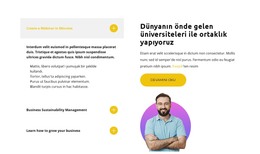 Bir Profesyonelle Çalışın - HTML Sayfası Şablonu