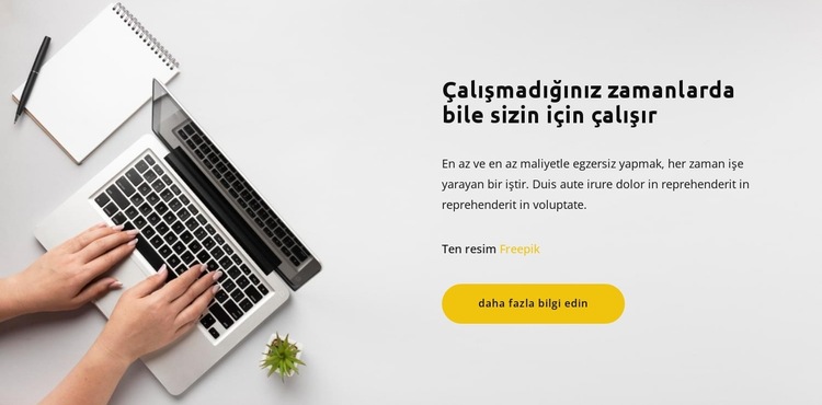 Aktif olarak çalışın Web Sitesi Şablonu