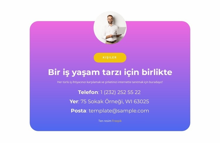 Birlikte iş Web sitesi tasarımı