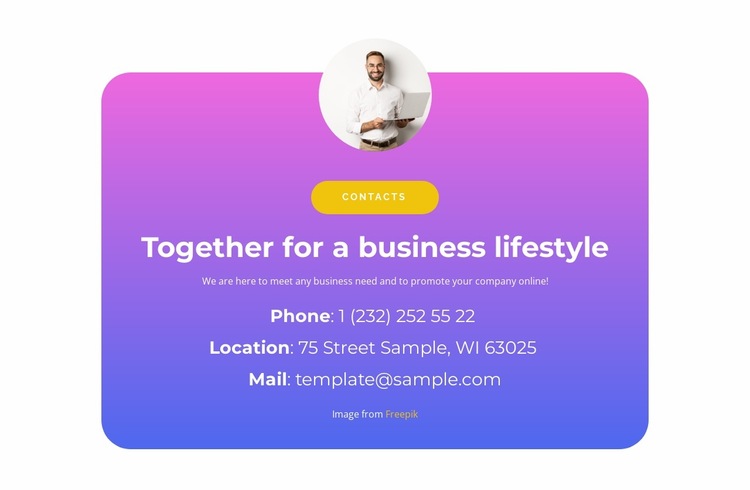 Together in business Website Builder Templates