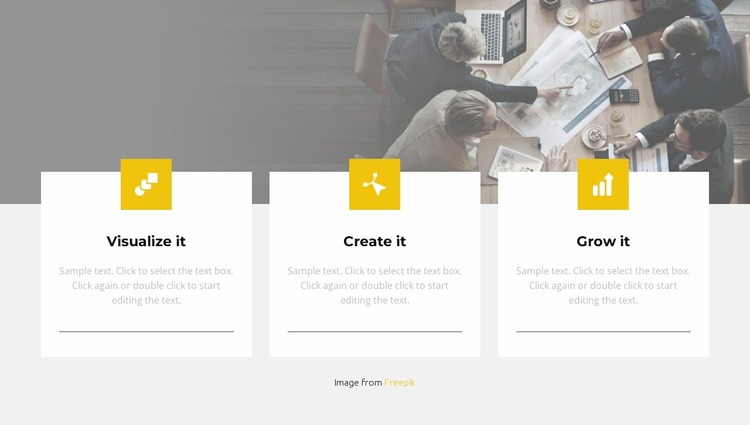 Create it and promote Website Mockup