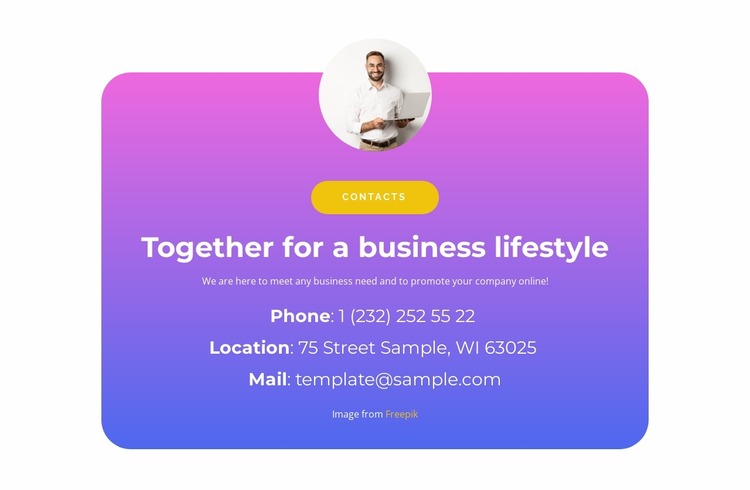 Together in business WordPress Website Builder