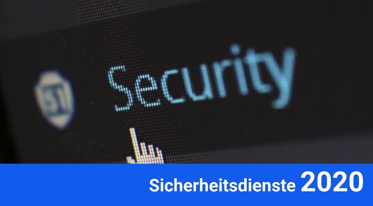 Sicherheitsdienste 2020 Website design