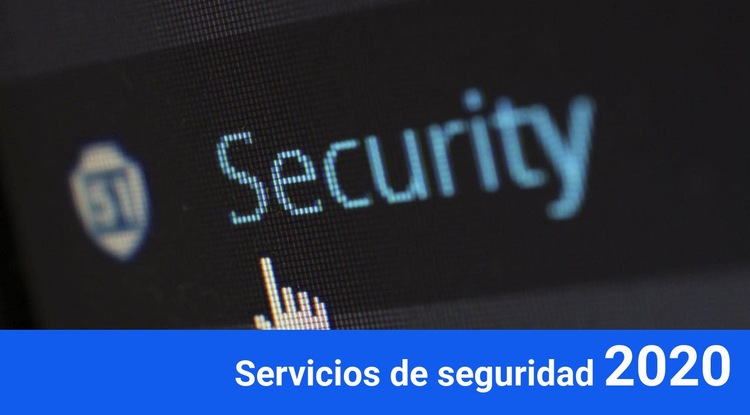 Servicios de seguridad 2020 Diseño de páginas web