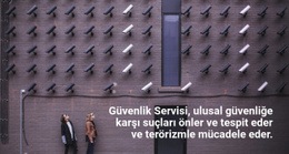 Güvenlik Servisi - Şablonlar Web Sitesi Tasarımı