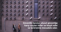 Güvenlik Servisi - Nihai Tek Sayfalık Şablon