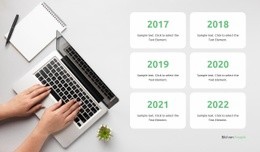 Chronologie Der Ereignisse HTML-Vorlage