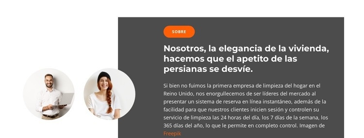 Dos gerentes de ventas Plantilla HTML5