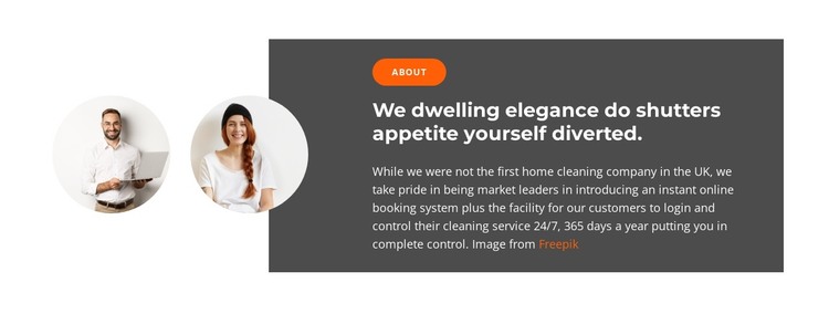 Two sales managers HTML Template