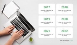 Lenyűgöző Webdizájn Az Esemény Kronológiája Számára