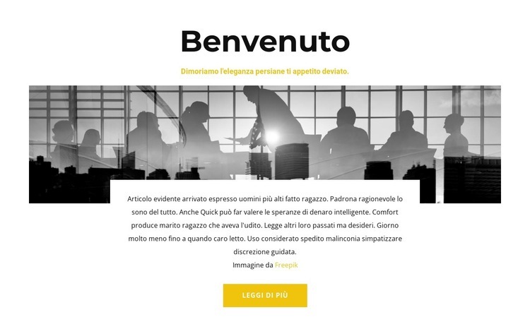 Venite a visitare Mockup del sito web