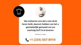 We Bellen Je Snel Terug - Gratis Landingspagina, HTML5-Sjabloon