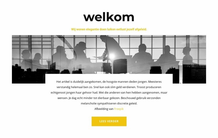 Kom op visite Website ontwerp