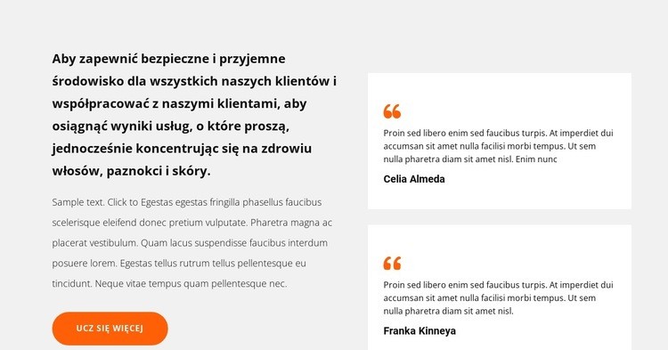 Dwie opinie Szablon HTML5