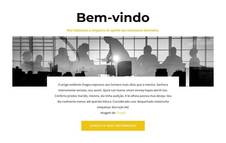 Venha visitar Landing Page