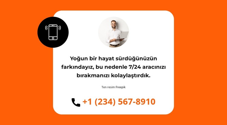 Sizi hızlı bir şekilde geri arayacağız HTML Şablonu