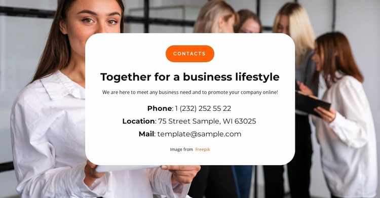 Together we create business WordPress Website Builder