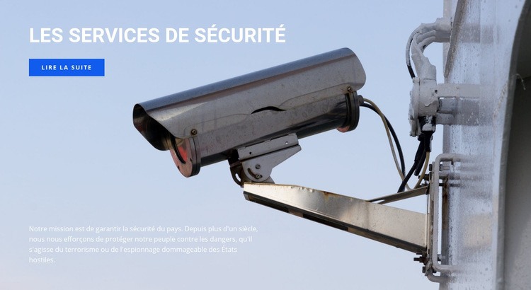 Surveillance vidéo de haute qualité Modèles de constructeur de sites Web