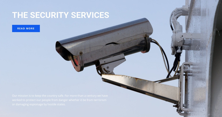 High quality video surveillance Html Website Builder