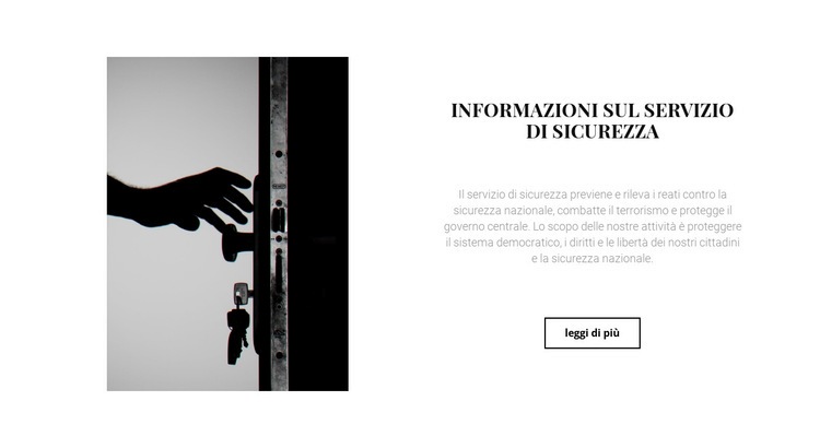 Sicurezza di case e appartamenti Mockup del sito web