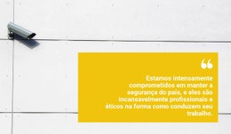 Maquete De Site Multifuncional Para Segurança Do Lar