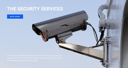 High Quality Video Surveillance - Web Page Mockup Template