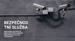 Zabezpečení CCTV Šablona Jedné Stránky