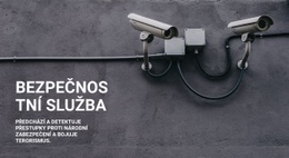 Zabezpečení CCTV – Vstupní Stránka