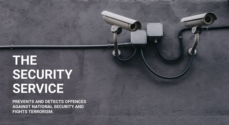 CCTV security CSS Template