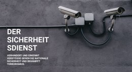 CCTV-Sicherheit Einzelseitenvorlage