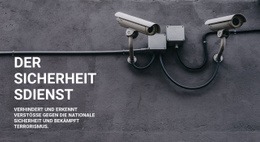 Fantastische Einseitenvorlage Für CCTV-Sicherheit