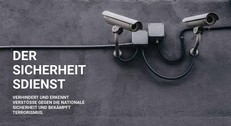 CCTV-Sicherheit HTML Website Builder