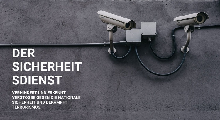 CCTV-Sicherheit HTML5-Vorlage