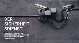 CCTV-Sicherheit - Zielseitenvorlage