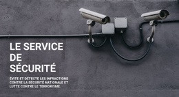 Conception Du Site Pour Sécurité CCTV