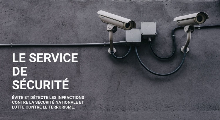 Sécurité CCTV Conception de site Web