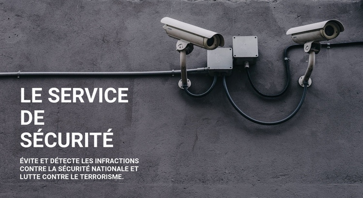 Sécurité CCTV Créateur de site Web HTML
