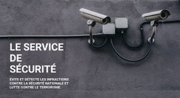 Sécurité CCTV - Inspiration Pour Une Maquette De Site Web