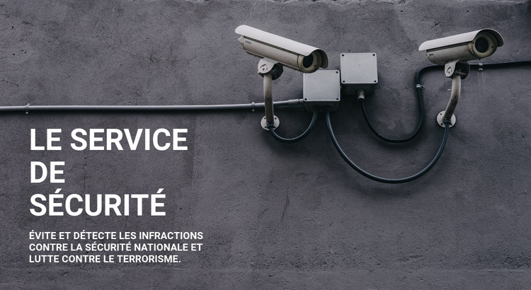 Sécurité CCTV Modèle HTML