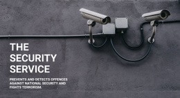 CCTV Security - Functionality Homepage Design