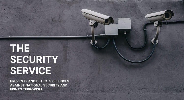 CCTV security Homepage Design