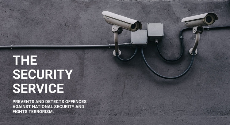 CCTV biztonság Html Weboldal készítő
