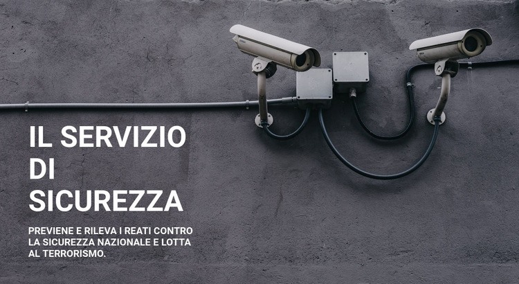 Sicurezza CCTV Costruttore di siti web HTML