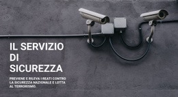 Sicurezza CCTV - Modello HTML5 Professionale Personalizzabile