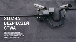 Bezpieczeństwo CCTV Szablon Pojedynczej Strony