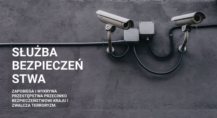 Bezpieczeństwo CCTV Szablon HTML5