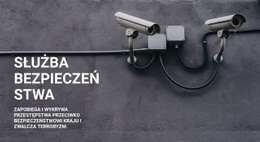 Niesamowity Jednostronicowy Szablon Dla Bezpieczeństwo CCTV