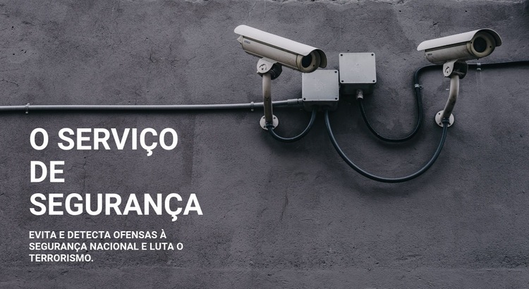 Segurança CCTV Design do site